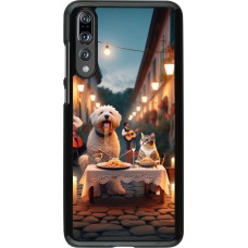 Coque Huawei P20 Pro - Valentine 2024 Dog & Cat Candlelight