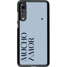 Coque Huawei P20 Pro - Valentine 2024 mucho amor azul