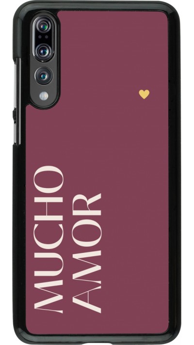 Coque Huawei P20 Pro - Valentine 2024 mucho amor rosado