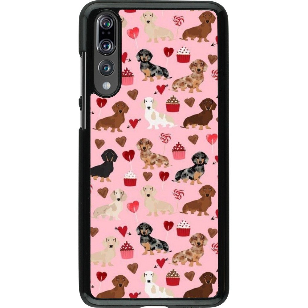 Huawei P20 Pro Case Hülle - Valentine 2024 puppy love