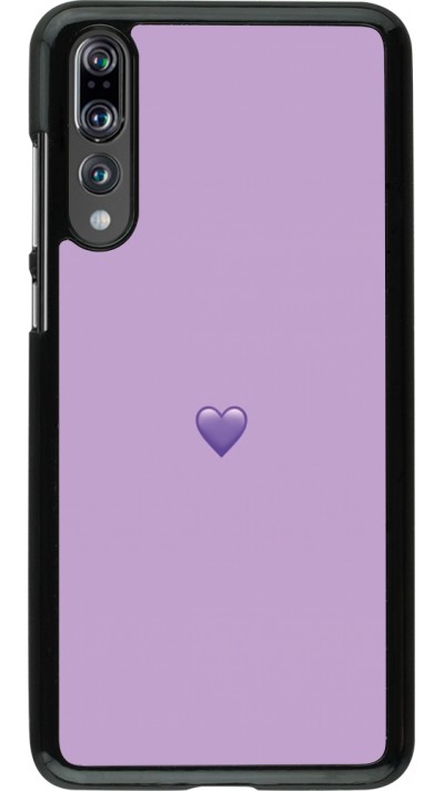 Huawei P20 Pro Case Hülle - Valentine 2023 purpule single heart