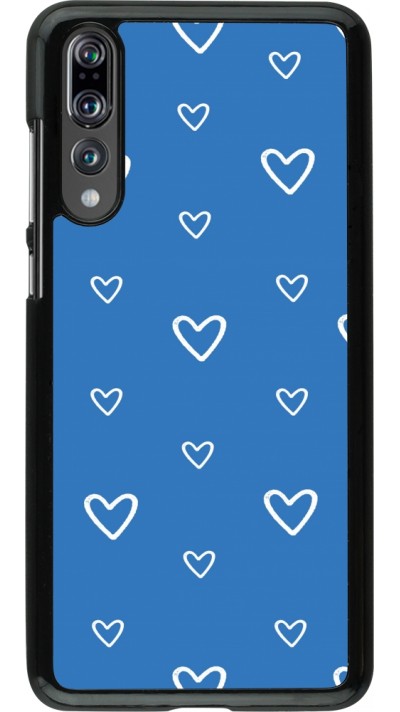 Coque Huawei P20 Pro - Valentine 2023 blue hearts