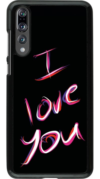 Coque Huawei P20 Pro - Valentine 2023 colorful I love you