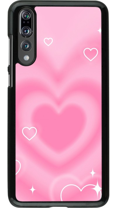Coque Huawei P20 Pro - Valentine 2023 degraded pink hearts