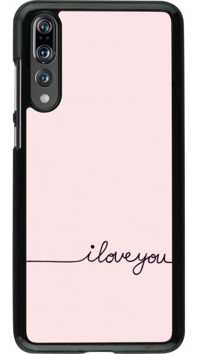 Huawei P20 Pro Case Hülle - Valentine 2023 i love you writing