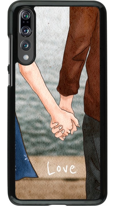 Coque Huawei P20 Pro - Valentine 2023 lovers holding hands