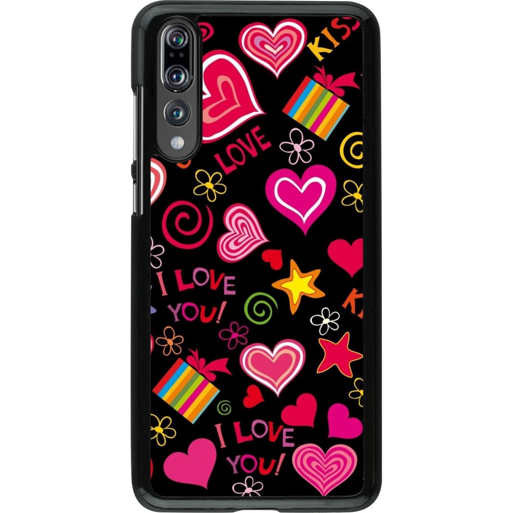 Huawei P20 Pro Case Hülle - Valentine 2023 love symbols