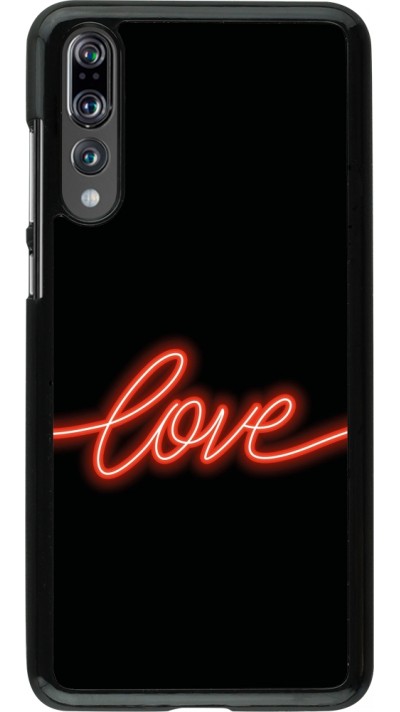 Huawei P20 Pro Case Hülle - Valentine 2023 neon love