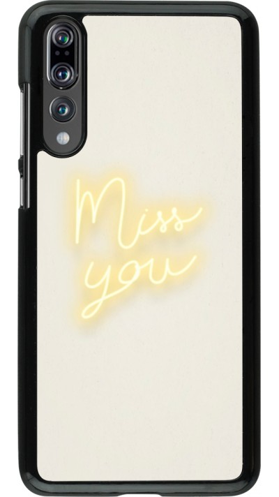 Coque Huawei P20 Pro - Valentine 2023 neon miss you