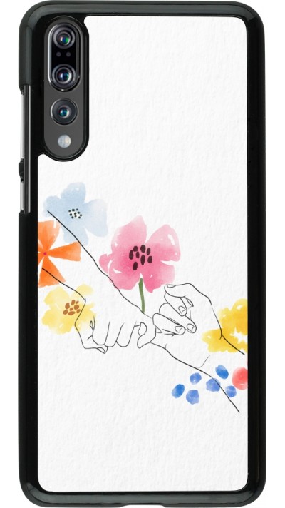 Coque Huawei P20 Pro - Valentine 2023 pinky promess flowers