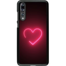 Huawei P20 Pro Case Hülle - Valentine 2023 single neon heart
