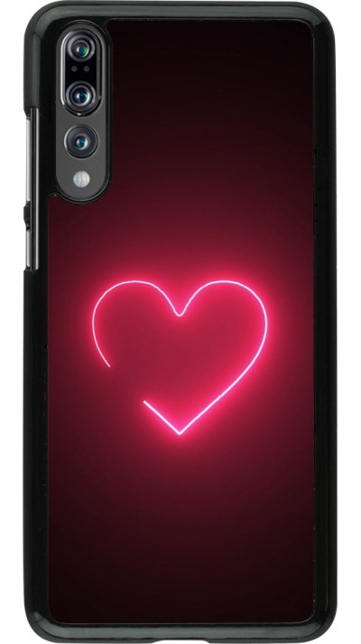 Huawei P20 Pro Case Hülle - Valentine 2023 single neon heart