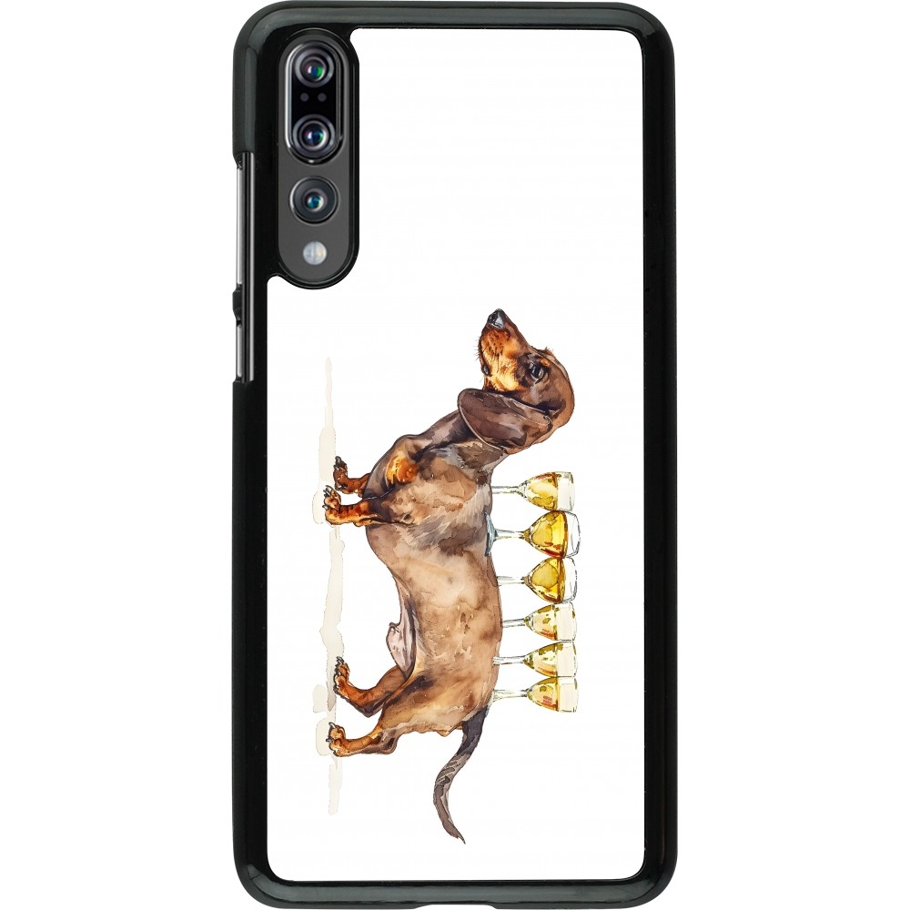Huawei P20 Pro Case Hülle - Wine Teckel