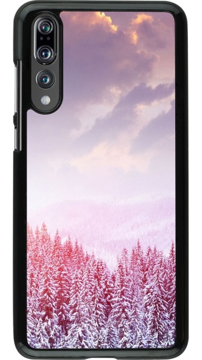 Huawei P20 Pro Case Hülle - Winter 22 Pink Forest