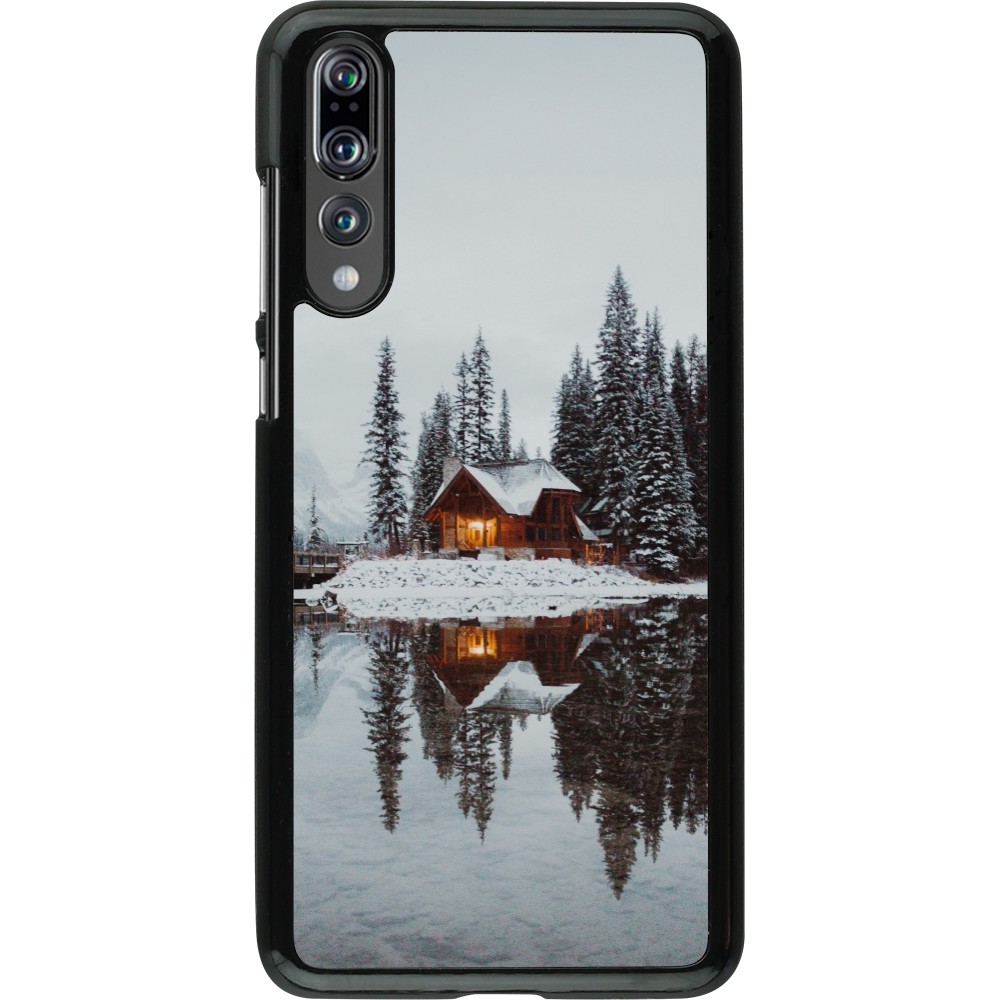 Coque Huawei P20 Pro - Winter 25 Winter house forest afternoon