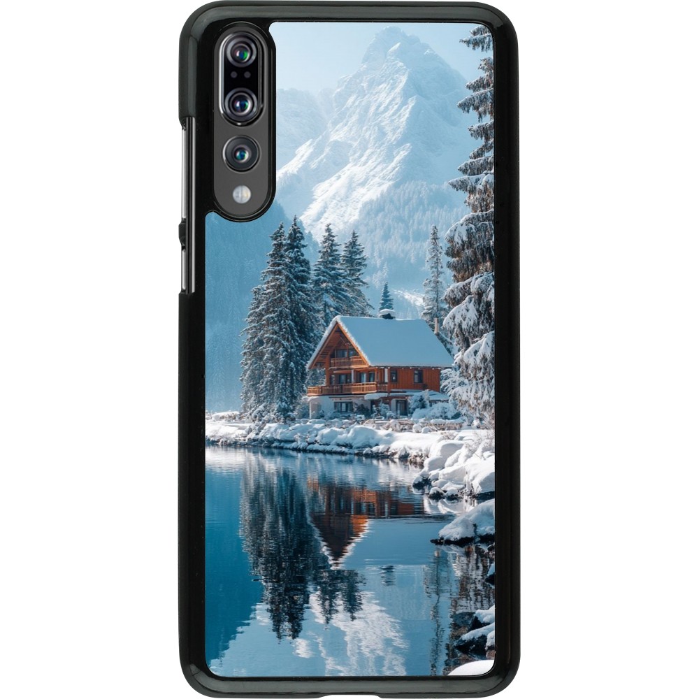 Coque Huawei P20 Pro - Winter 25 Winter house forest day