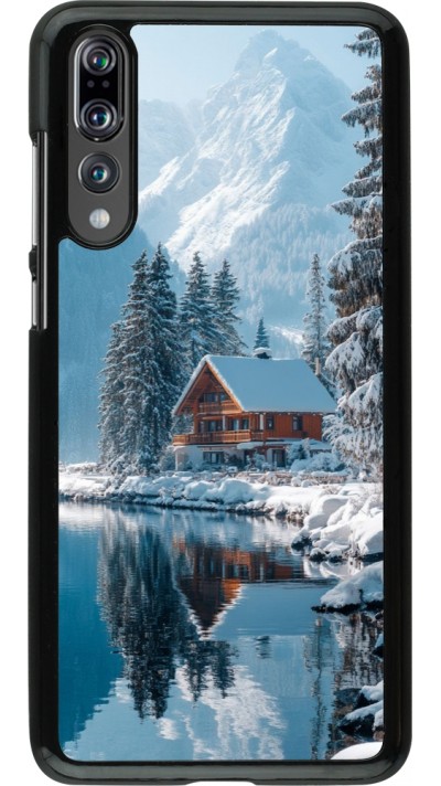Coque Huawei P20 Pro - Winter 25 Winter house forest day