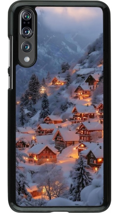 Coque Huawei P20 Pro - Winter 25 Winter snowy village