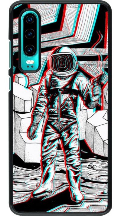Coque Huawei P30 - Anaglyph Astronaut