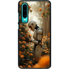 Huawei P30 Case Hülle - Astronaut flowers 2025