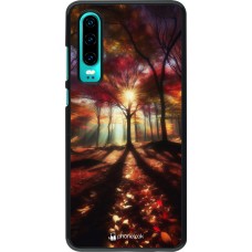 Huawei P30 Case Hülle - Herbstlicher goldener Glanz