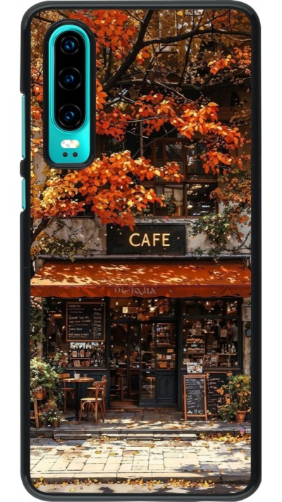 Huawei P30 Case Hülle - Autumn 25 Coffee shop
