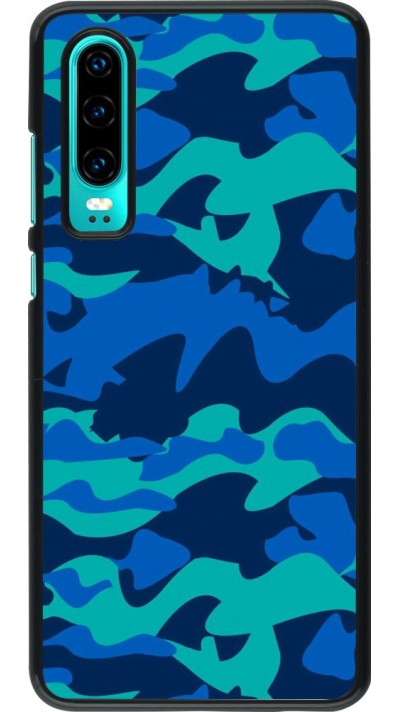 Coque Huawei P30 - Camo Blue