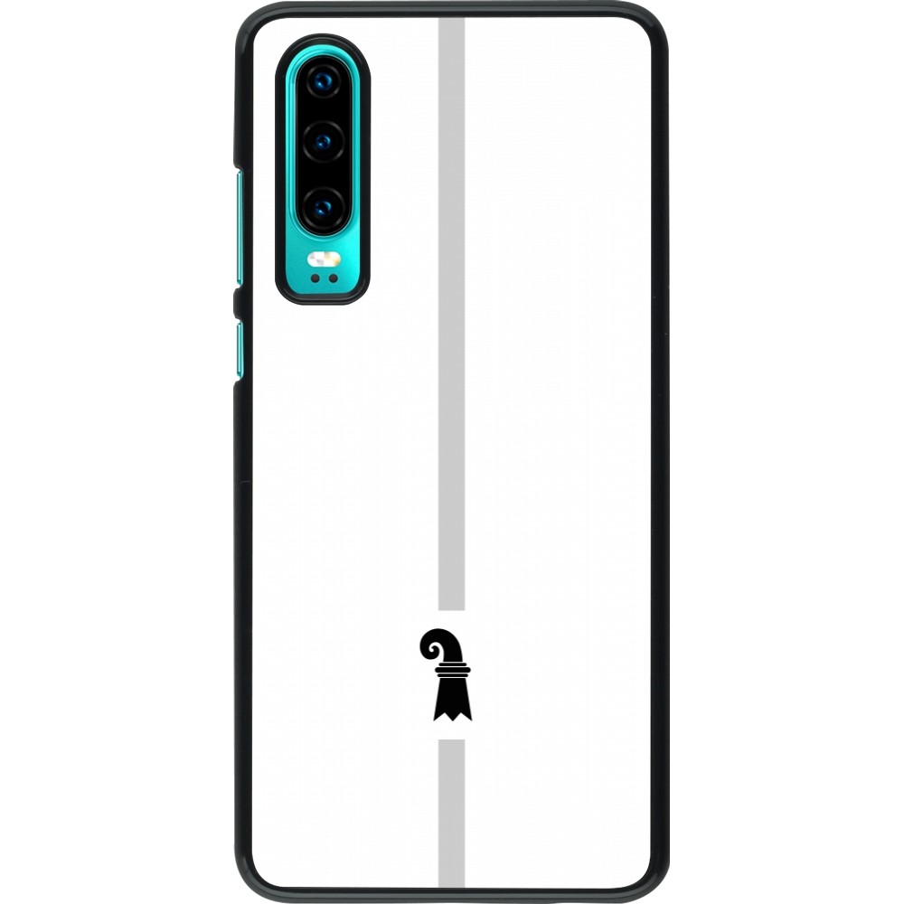 Huawei P30 Case Hülle - Kanton BS weiss