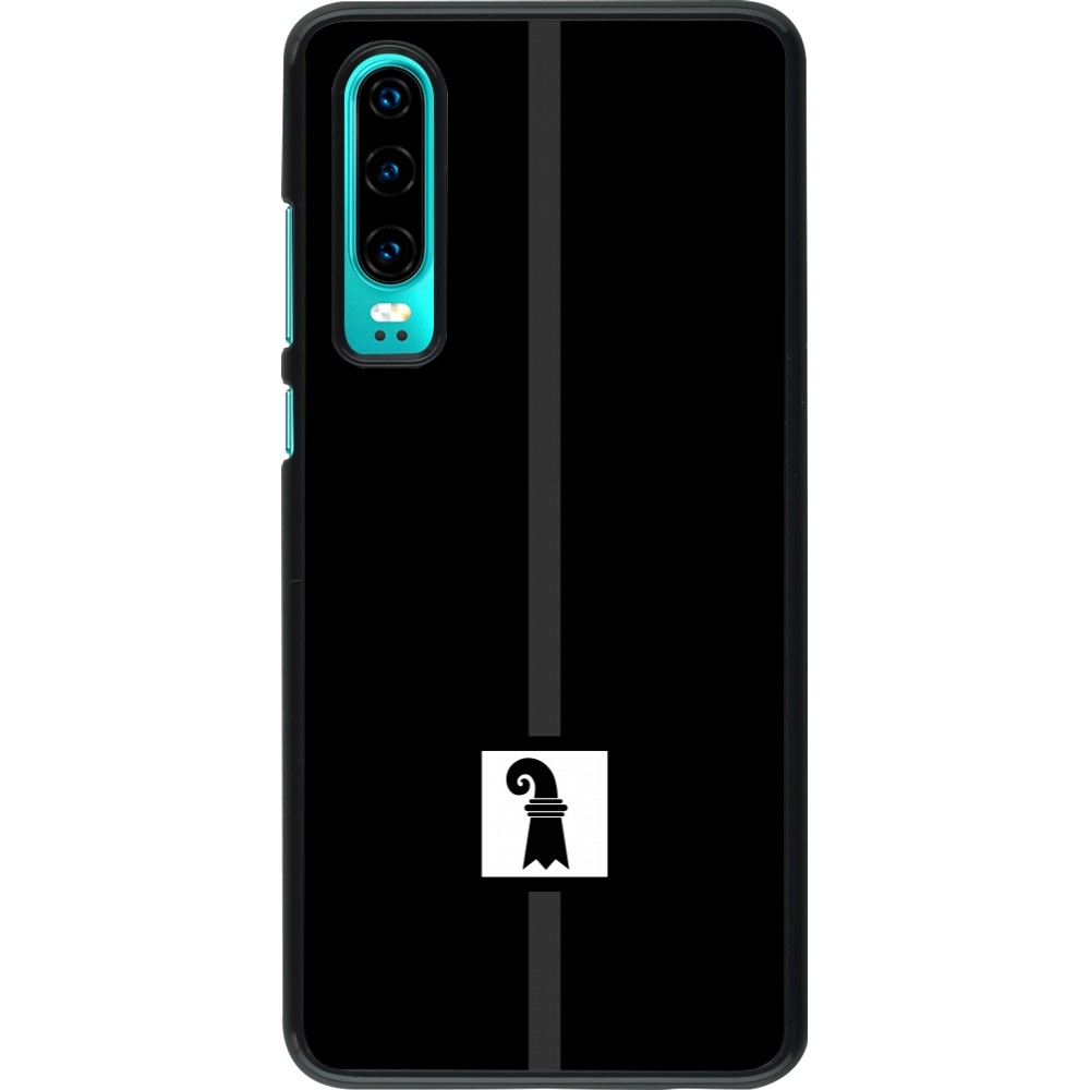 Huawei P30 Case Hülle - Kanton BS schwarz