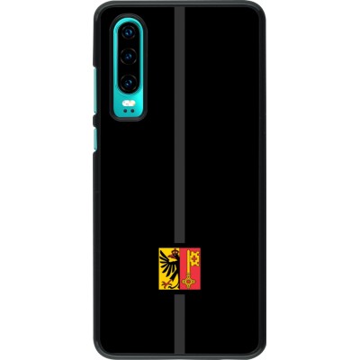 Huawei P30 Case Hülle - Kanton GE schwarz