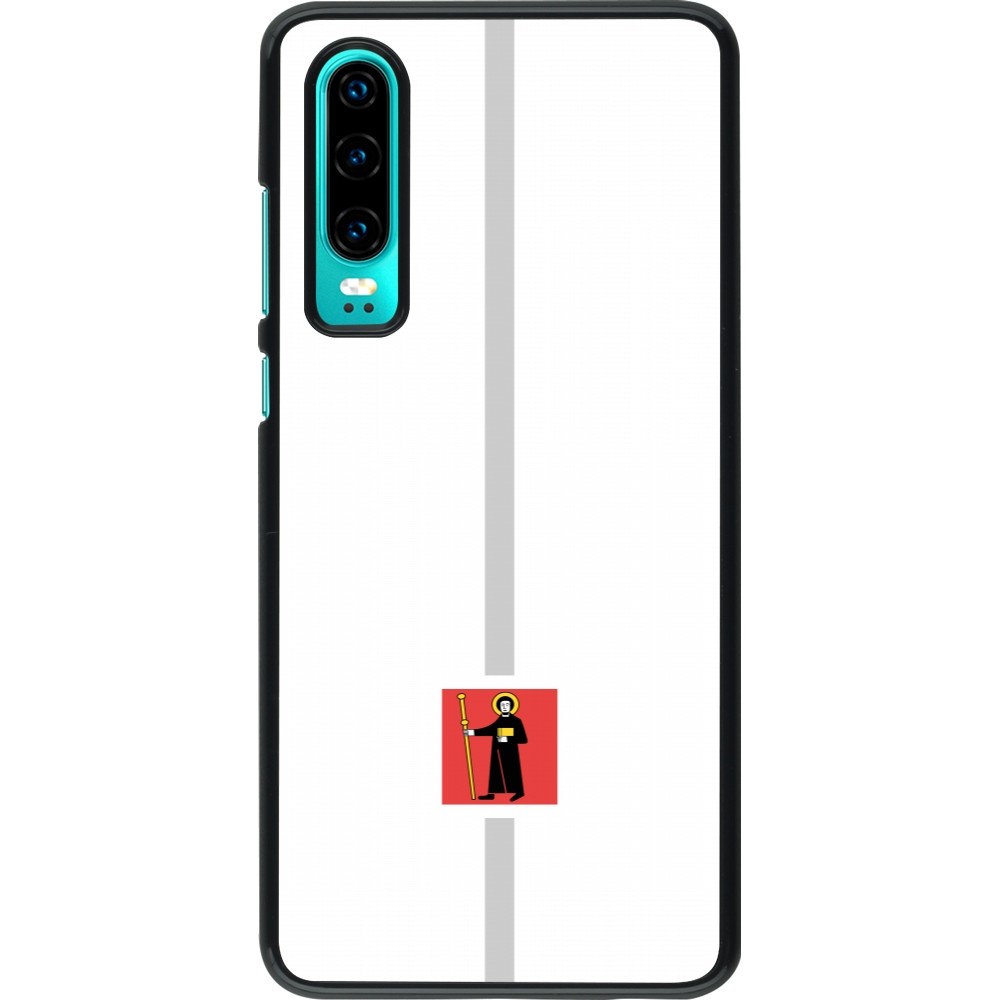 Huawei P30 Case Hülle - Kanton GL weiss