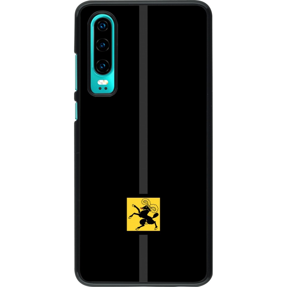 Huawei P30 Case Hülle - Kanton SH schwarz