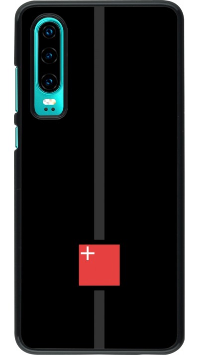 Huawei P30 Case Hülle - Kanton SZ schwarz