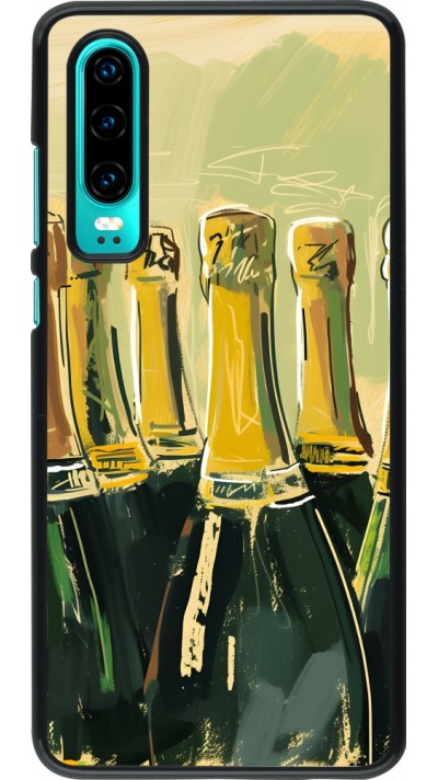 Huawei P30 Case Hülle - Champagne Malerei