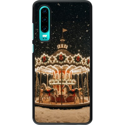 Huawei P30 Case Hülle - Christmas 25 Carousel