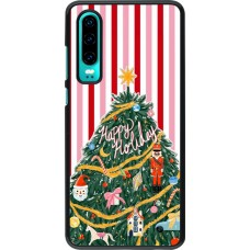 Huawei P30 Case Hülle - Christmas 25 Happy Holiday