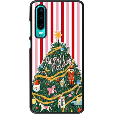 Huawei P30 Case Hülle - Christmas 25 Happy Holiday