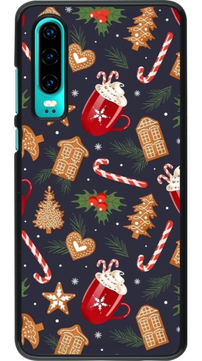 Coque Huawei P30 - Christmas 25 Pattern Gingerbread House