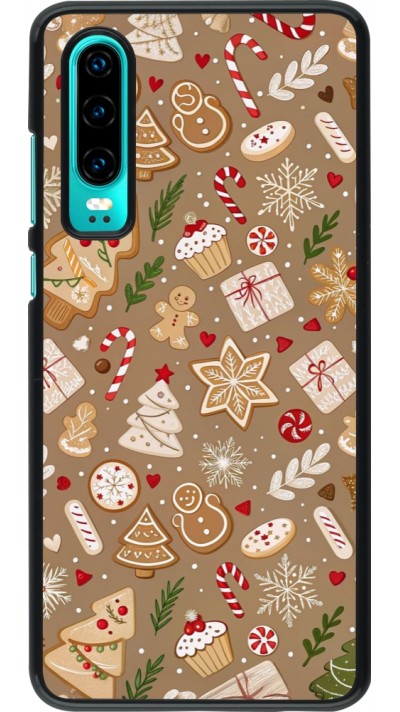 Coque Huawei P30 - Christmas 25 Pattern Ginger Cookie