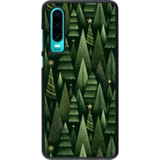 Huawei P30 Case Hülle - Christmas 25 Pattern Xmas Tree