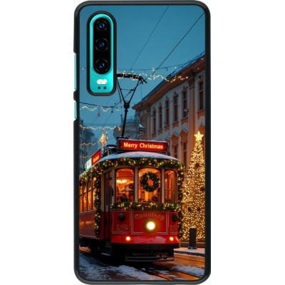 Huawei P30 Case Hülle - Christmas 25 Xmas Train