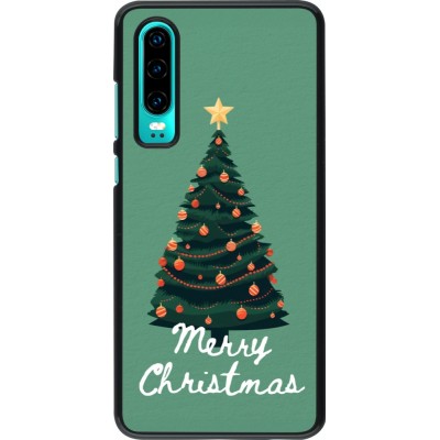Huawei P30 Case Hülle - Christmas 25 Xmas Tree