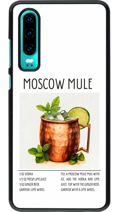 Huawei P30 Case Hülle - Cocktail Rezept Moscow Mule