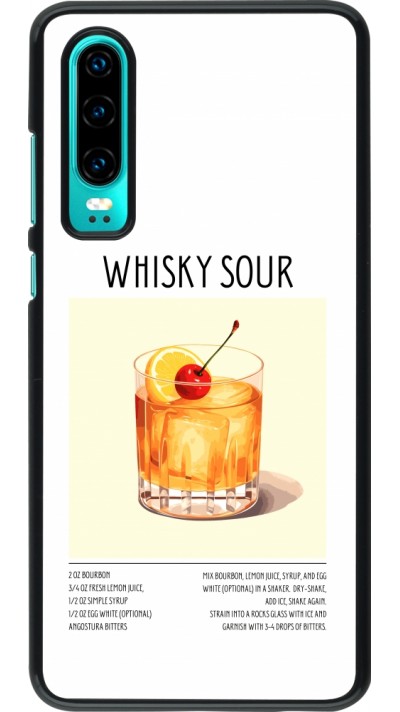 Huawei P30 Case Hülle - Cocktail Rezept Whisky Sour