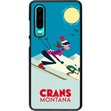 Huawei P30 Case Hülle - Crans-Montana Ski Downhill