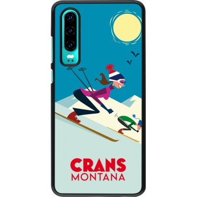 Huawei P30 Case Hülle - Crans-Montana Ski Downhill