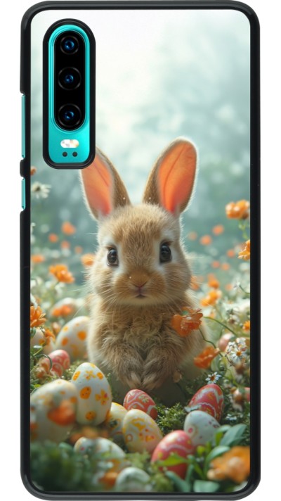 Huawei P30 Case Hülle - Easter 2026 Rabbit in the garden