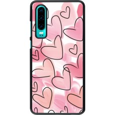 Coque Huawei P30 - Easter 2023 pink hearts
