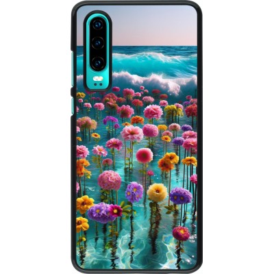 Coque Huawei P30 - Flower sea waves