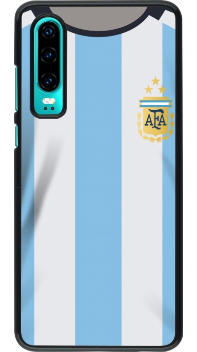 Huawei P30 Case Hülle - Argentinien 2022 personalisierbares Fussballtrikot